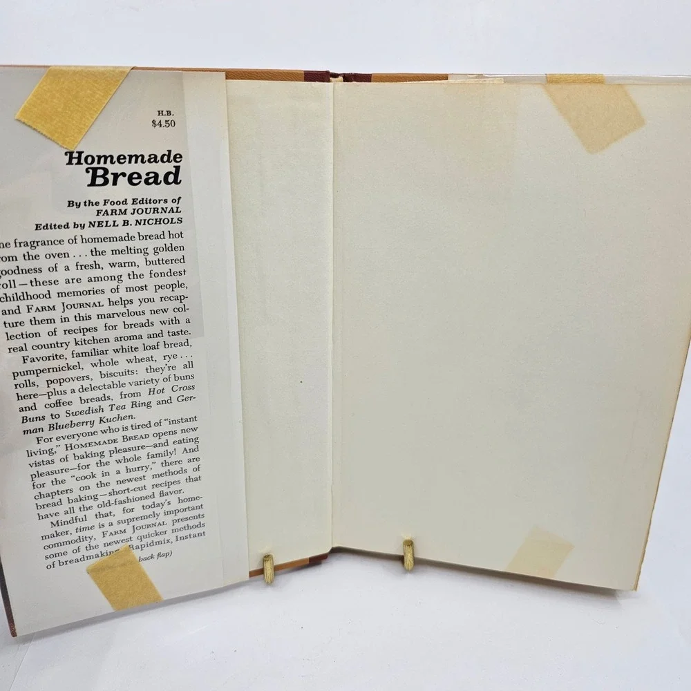 Homemade Bread by Nel B. Nicolis Cookbook Farm Journal Hardcover Dust Jacket
